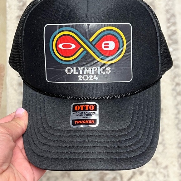 OTTO Other - Otto Black Trucker Hat with Colorful buckle Olympics 2024 Logo